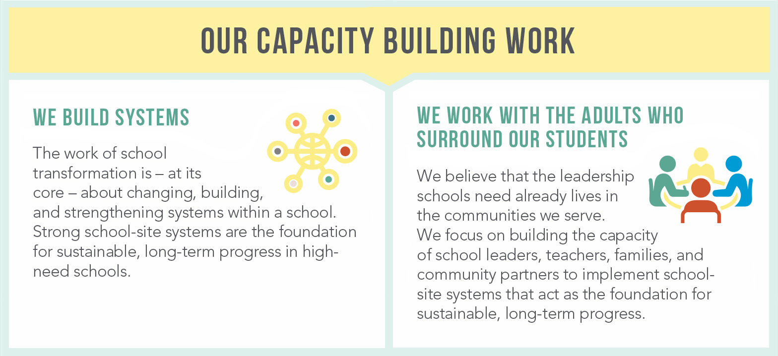 Graphic outlining the Partnership's capacity building work.